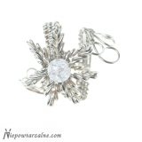 Srebrny pierścień "Lodowy Kwiat"